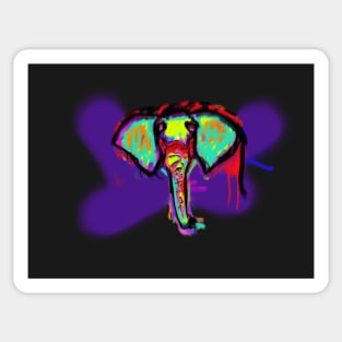 Elephants are melty Sticker